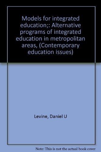 Cover for Models for integrated education