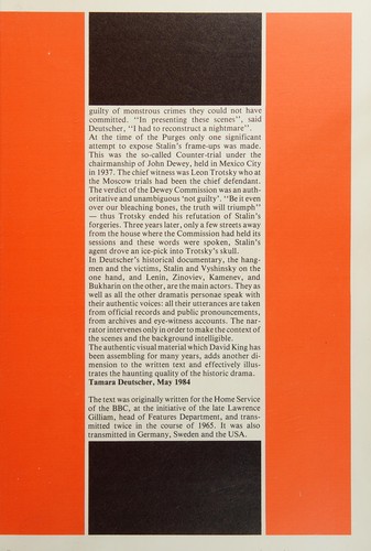 Cover for The great purges