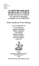 Cover for Le théâtre biblique de Jean de La Taille