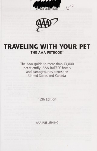 Cover for Traveling with your pet
