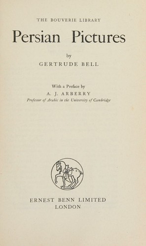 Cover for Persian Pictures with a Preface by E. Denison Ross