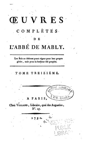 Cover for Œuvres complètes