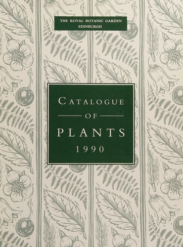 Cover for Catalogue of Plants 1990