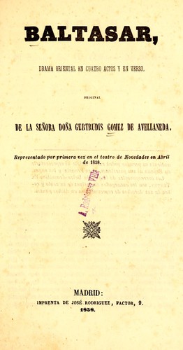 Cover for Baltasar