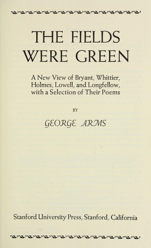 Cover for The fields were green