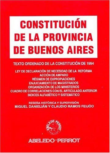 Cover for Constitucion de la Provincia de Buenos Aires