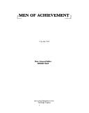 Cover for Men of Achievement