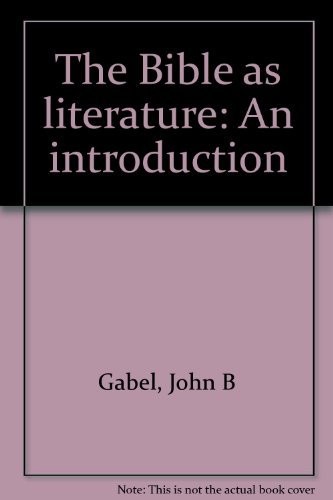 Cover for The Bible as literature