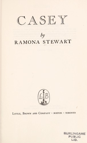 Cover for Casey.