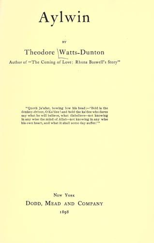 Cover for Aylwin