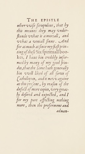 Cover for Six spiritual bookes, 1611.