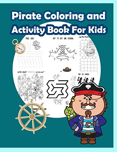 Cover for Pirate Coloring and Activity Book for Kids