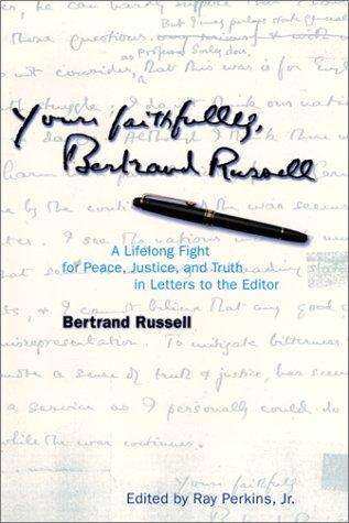 Cover for Yours Faithfully, Bertrand Russell