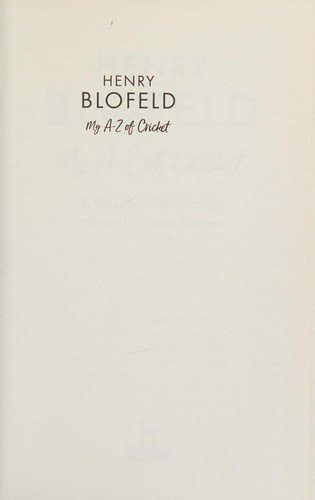 Cover for A-Z of Cricket