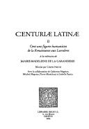 Cover for Centuriae Latinae II