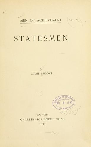 Cover for Statesmen