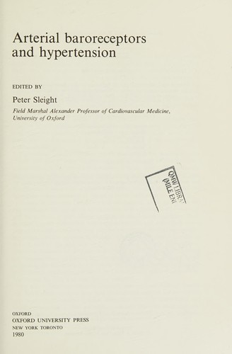 Cover for Arterial baroreceptors and hypertension
