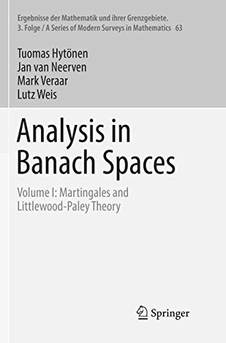 Cover for Analysis in Banach Spaces : Volume I