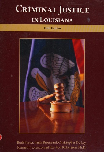 Cover for Criminal justice in Louisiana