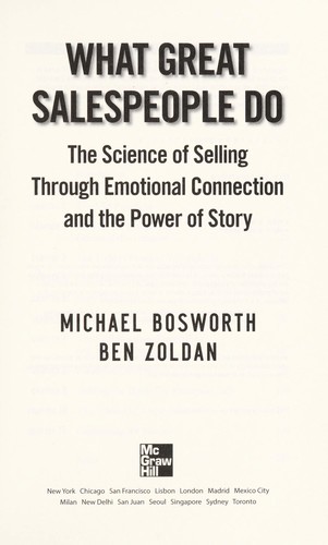 Cover for What great salespeople do