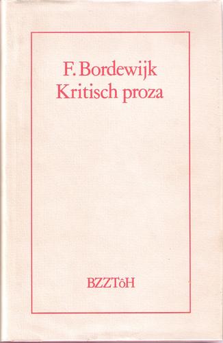 Cover for Kritisch proza