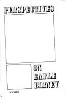 Cover for Perspectives on Earle Birney.