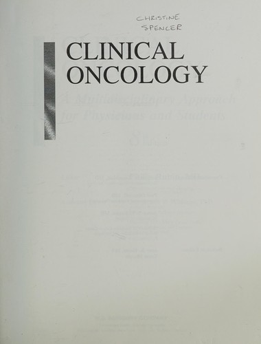 Cover for Clinical oncology