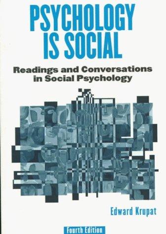 Cover for Psychology Is Social