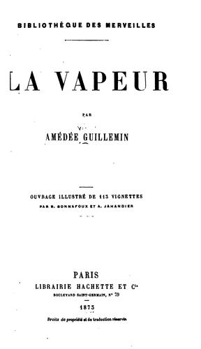Cover for La vapeur