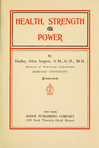 Cover for Health, strength & power