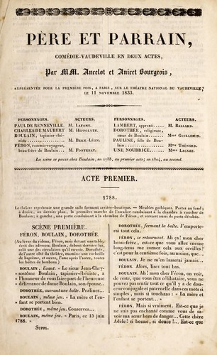 Cover for Père et parrain