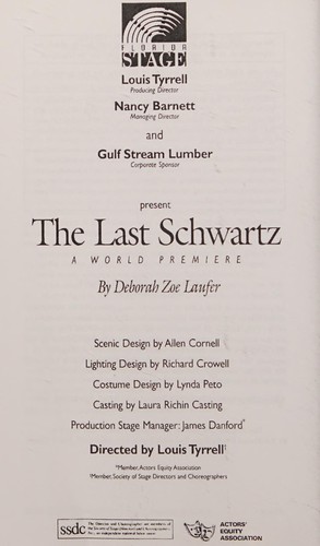 Cover for The last Schwartz
