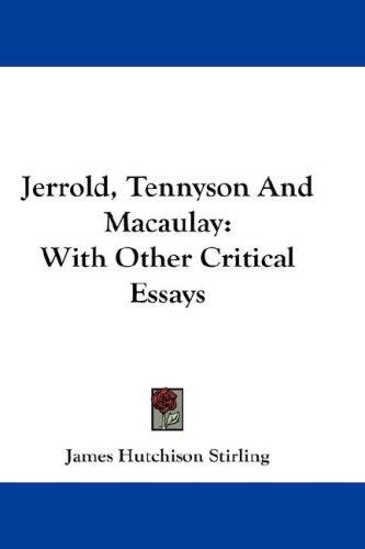 Cover for Jerrold, Tennyson And Macaulay