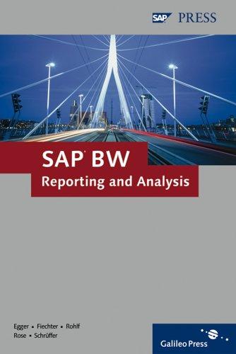 Cover for SAP BW Reporting And Analysis