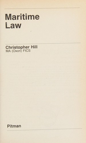 Cover for Maritime law
