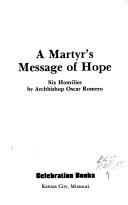 Cover for A martyr's message of hope