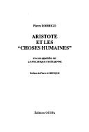 Cover for Aristote et les "choses humaines"