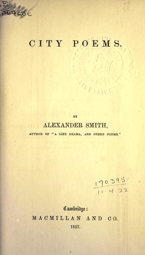 Cover for City poems.