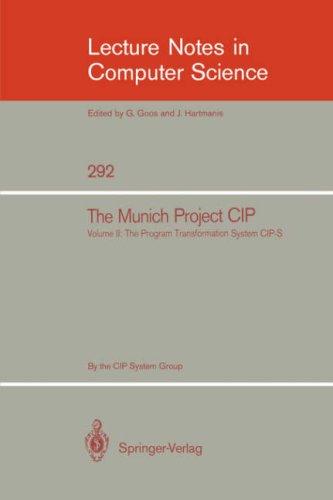 Cover for The Munich Project CIP: Volume I