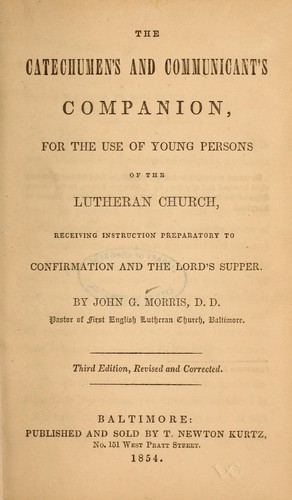 Cover for The catechumen's and communicant's companion...