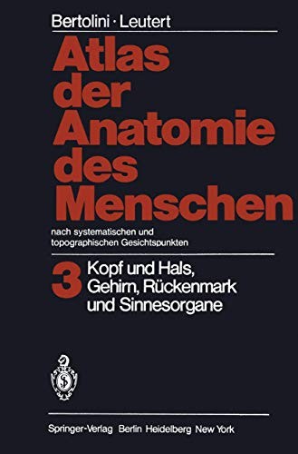 Cover for Atlas der Anatomie des Menschen Nach systematischen und topographischen Gesichtspunkten : Band 3