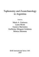 Cover for Taphonomy and zooarchaeology in Argentina