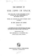Cover for history of the Jews in Spain