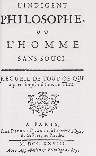 Cover for L'Indigent Philosophe, Ou L'Homme Sans Souci
