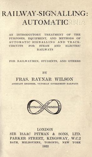 Cover for Railway-signalling: automatic