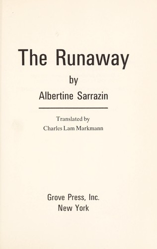 Cover for The runaway