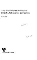 Cover for The investment behaviour of British life insurance companies