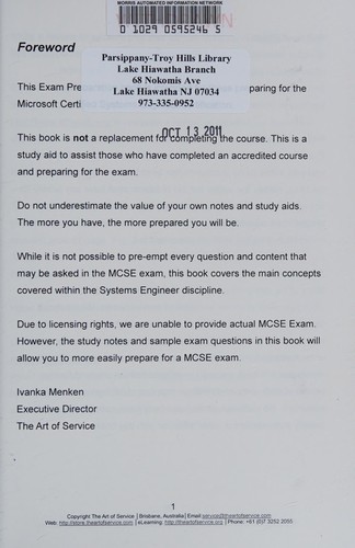 Cover for MCSE