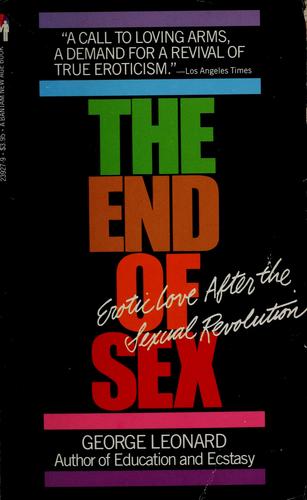Cover for The end of sex