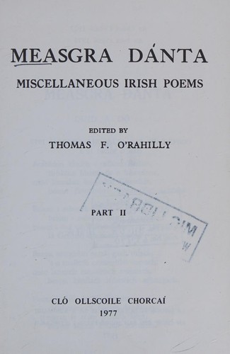 Cover for Measgra Dánta
